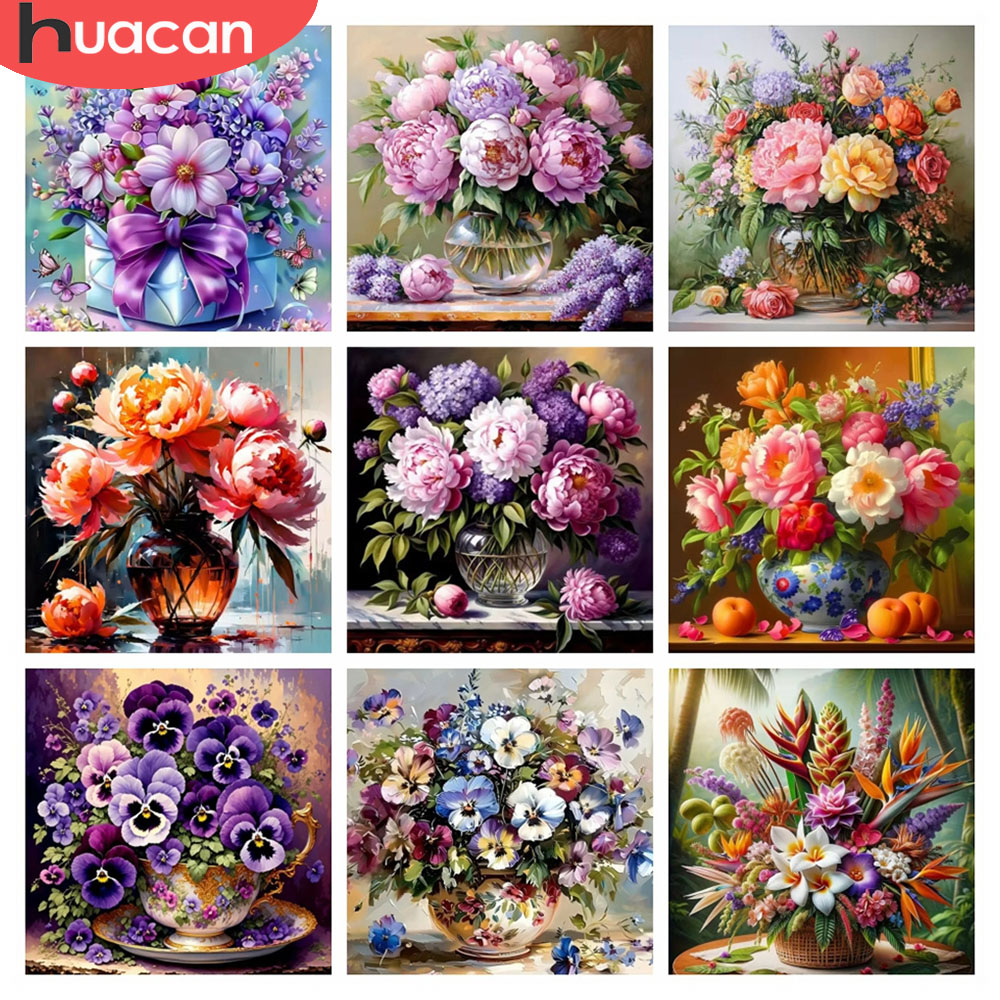 Resin Art For Rose - HUACAN 5D Diamond Mosaic Rose Flower