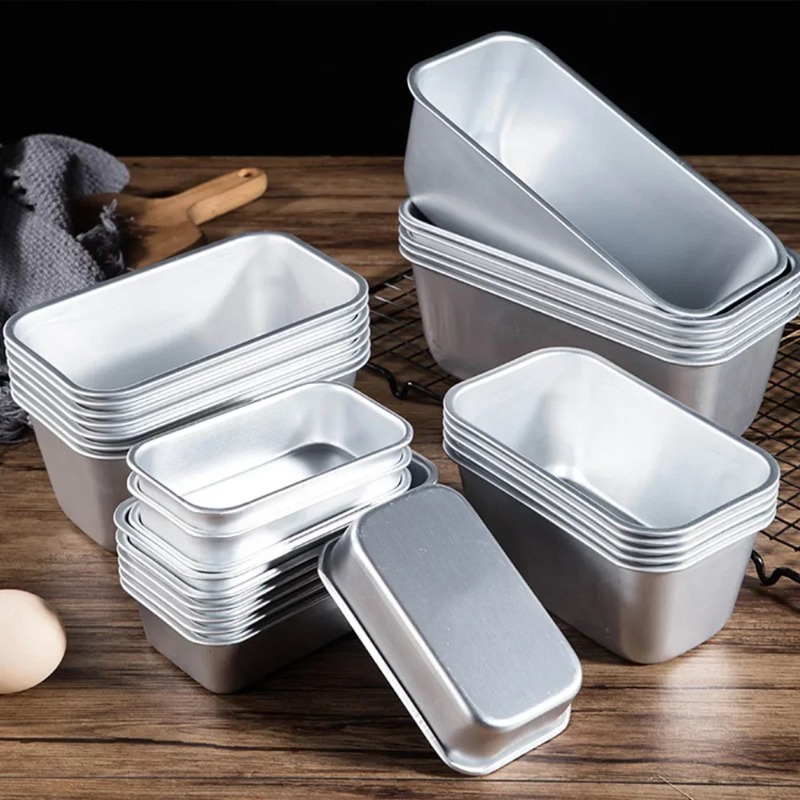 Tray Mold Rectangle - 5 Size Aluminium Loaf Pan Rectangle