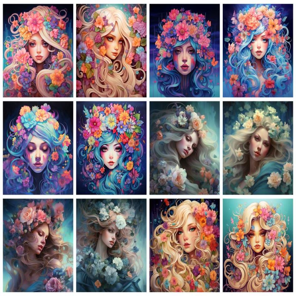 Resin Art Ideas With Pictures - CHENISTORY Character Diamond Painting Wall Art
