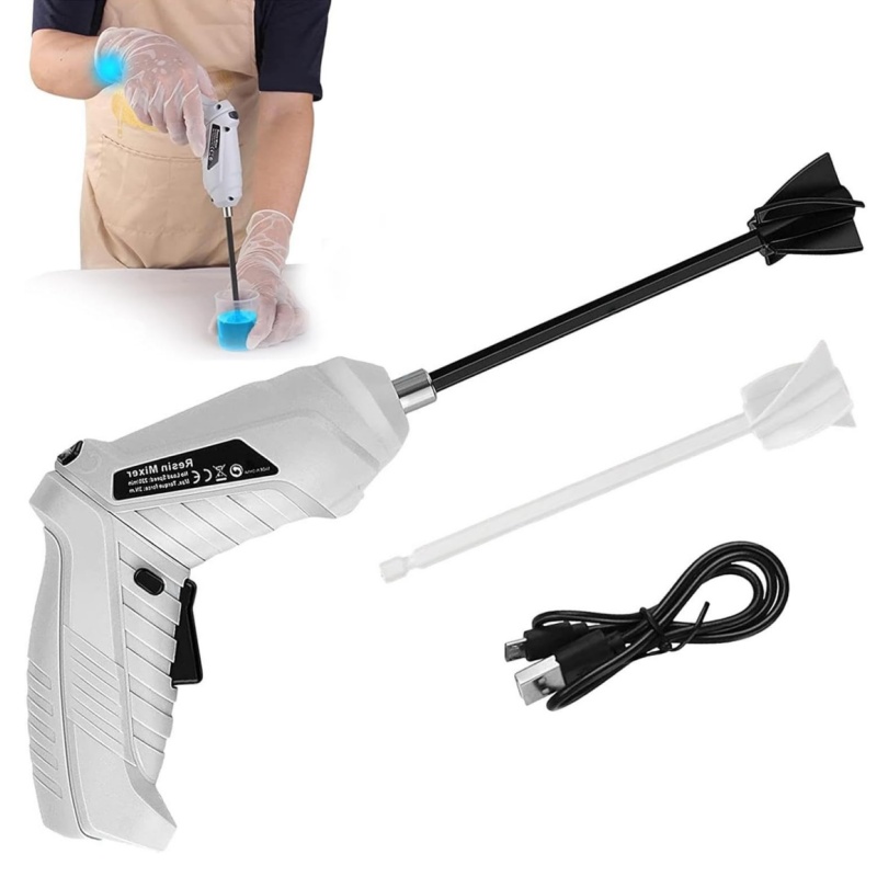 Resin Art Machine - Epoxy Resin Mixer Handheld, Rechargeable Lithium