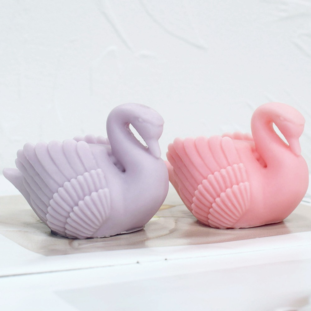 Resin Art Wedding Gift - White Swan Silicone Candle Mould Cygnus