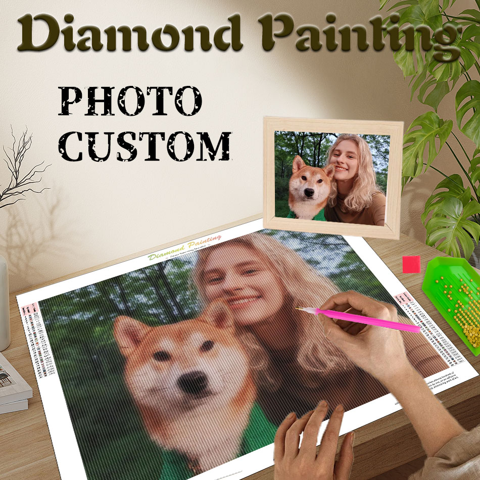Resin Art Wedding Gift - PhotoCustom Diamond Painting Create Wall Art