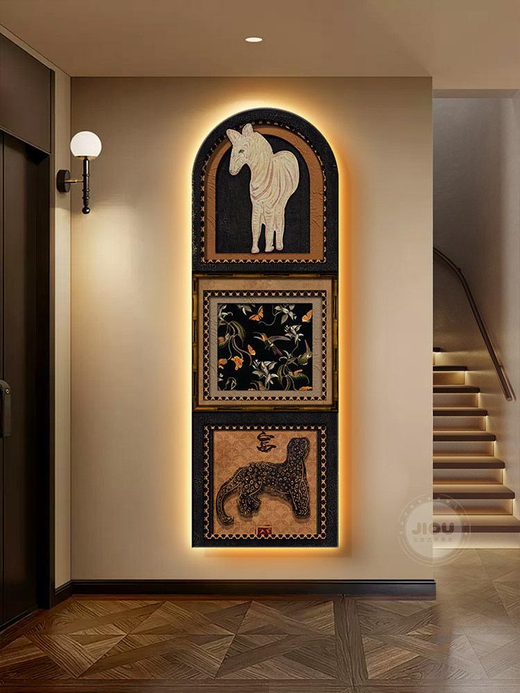 Resin Art On Wood - Medal Art Deco Entrance Hall Decorative