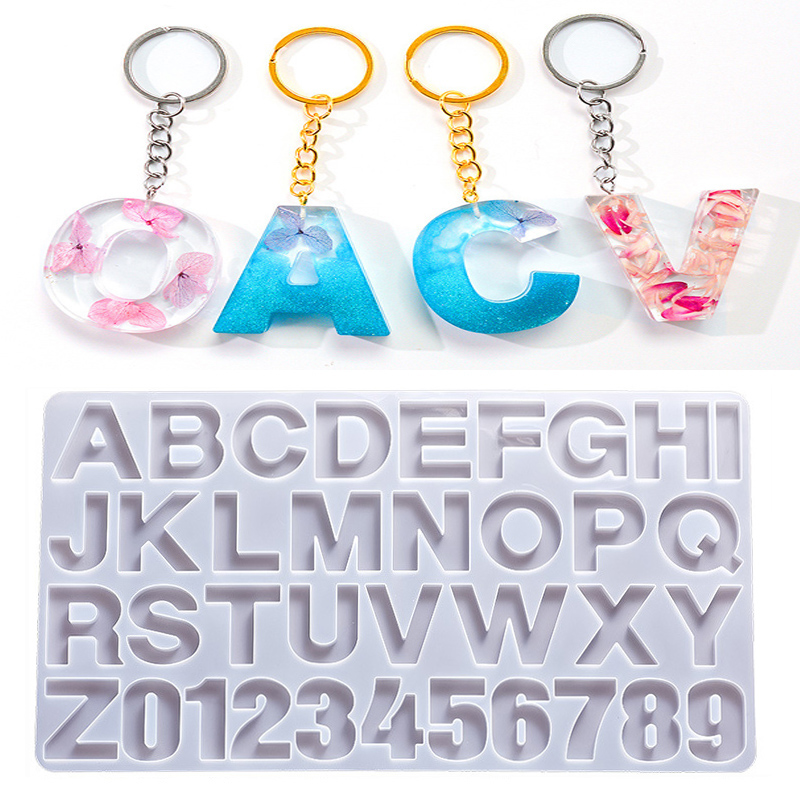 Resin Art Pen - Alphabet Epoxy Resin Silicone Mold DIY