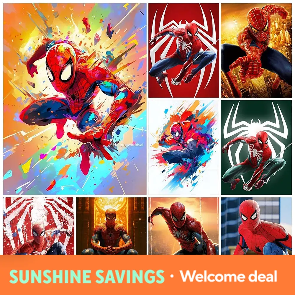 Resin Art For Kids - 1pc frameless 5D DIY Marvel Superhero