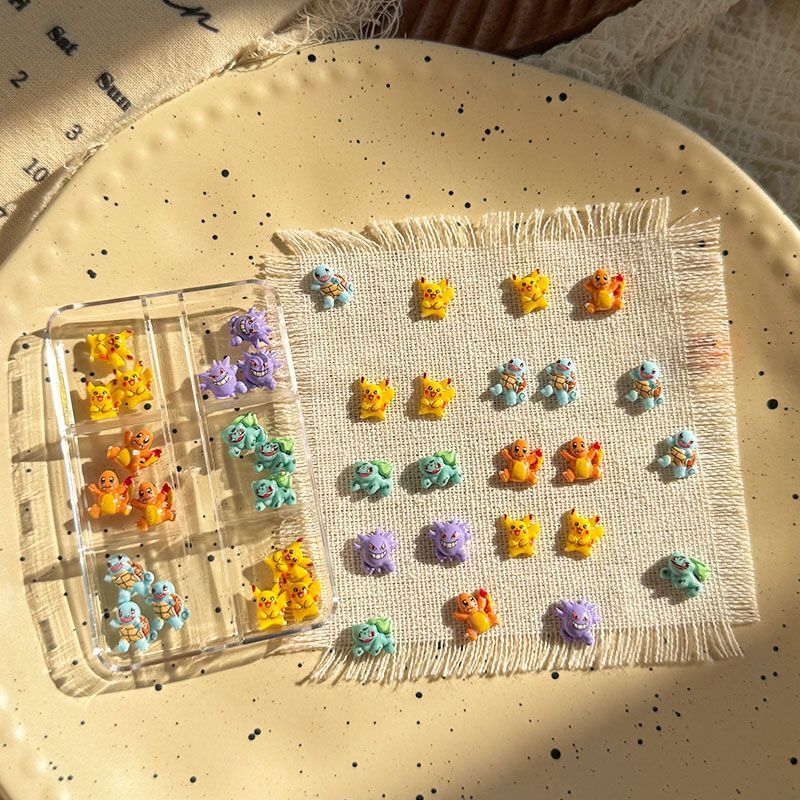 Resin Art Accessories - Pokemon nail art accessories, cute mini