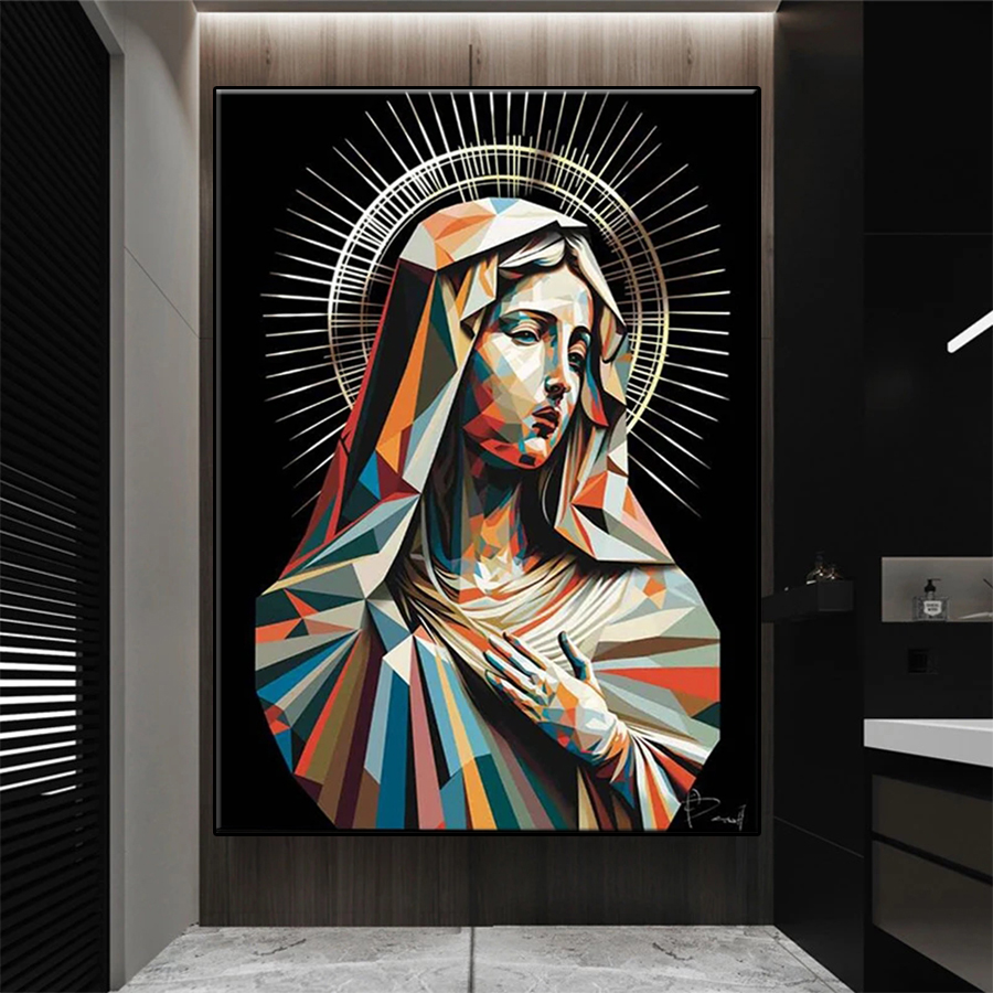Resin Art Mary - 5D DIY Diamond Embroidery Picture Abstract