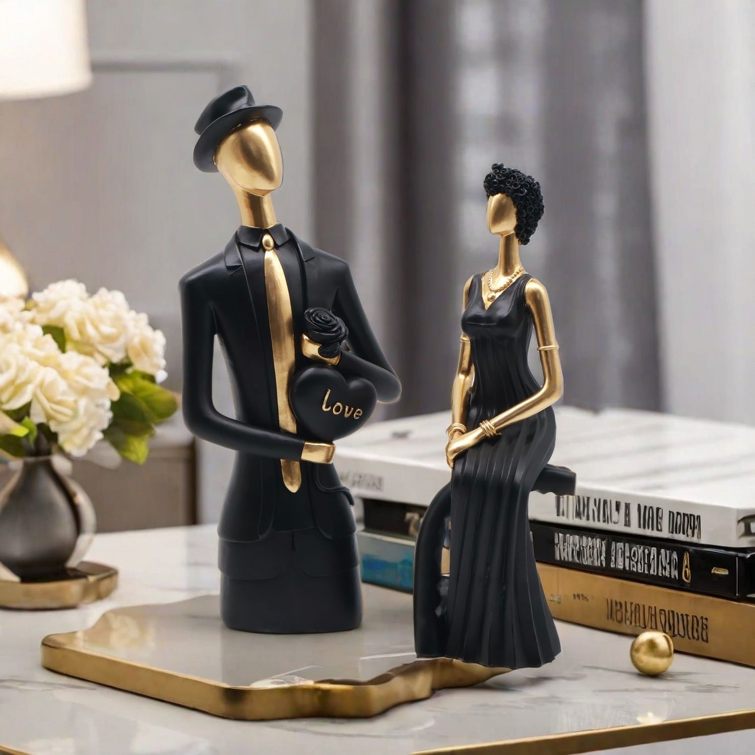 Resin Art Wedding Gift - Decor Resin Sculpture Nordic Decor Sculpture