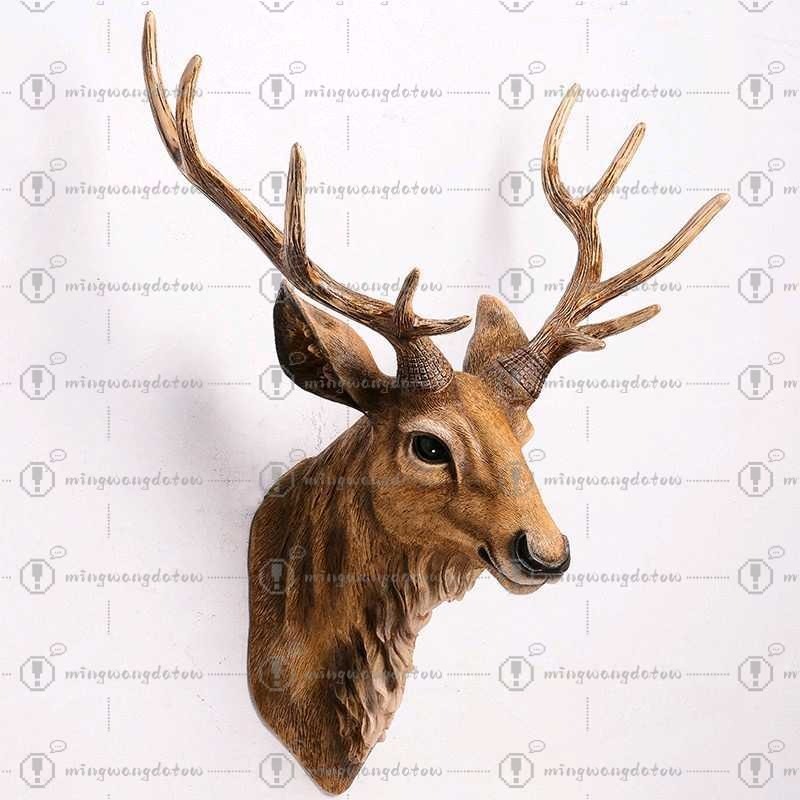 Resin Art Handmade - Faux Deer Head 17 inch Faux