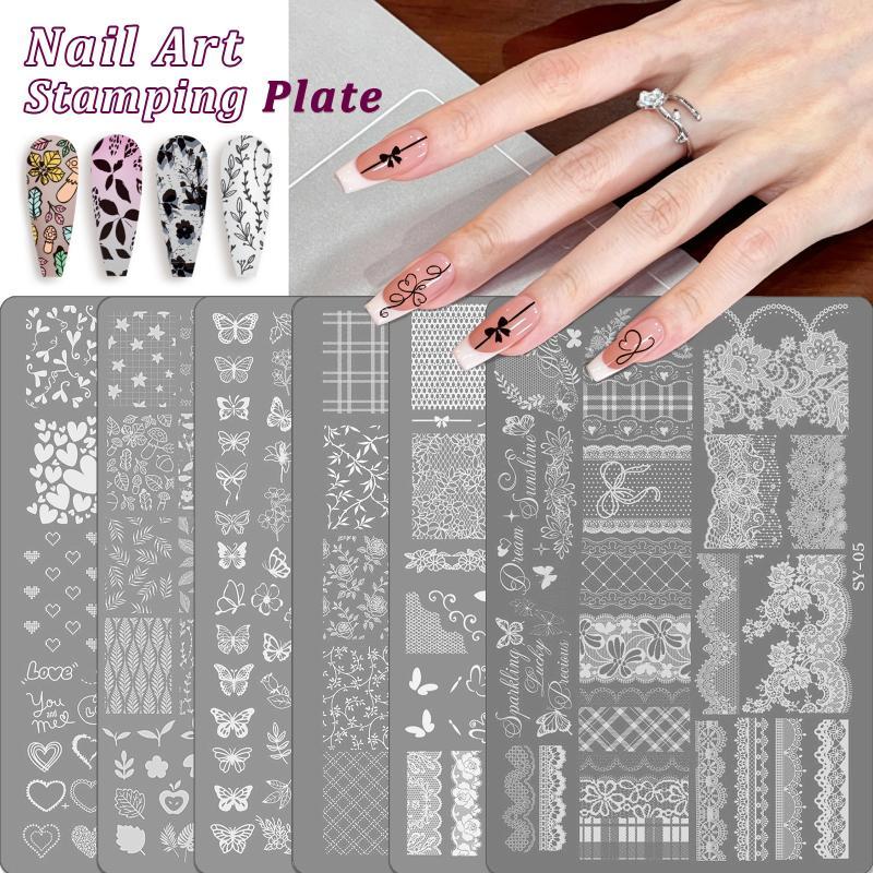 Resin Art Using Flowers - Nail Art Stencil 1 Sheet Flower
