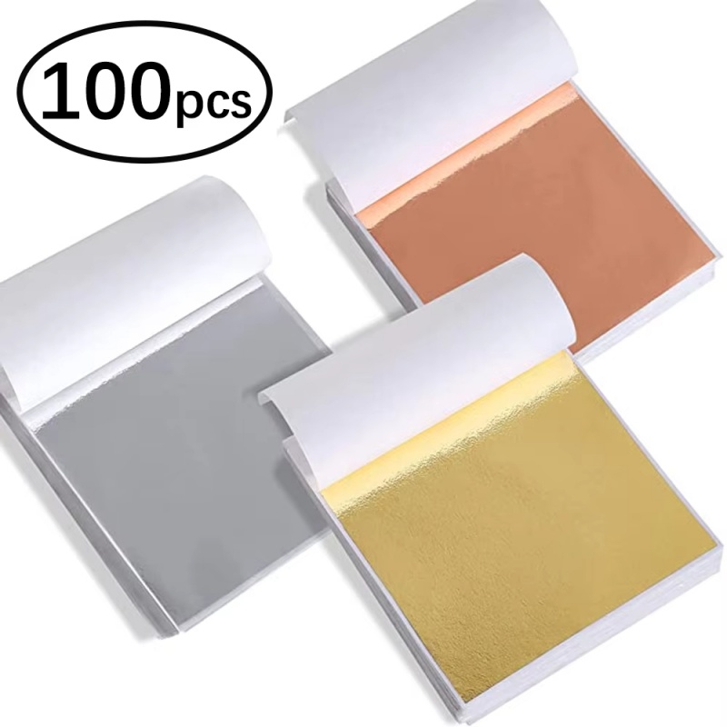 Resin Art Wedding Gift - 100pcs Imitation Gold Sliver Copper Foil