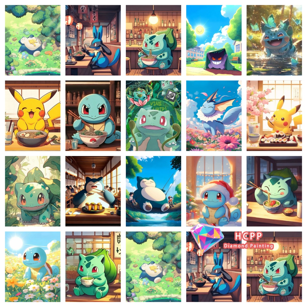 Pikachu Bulbasaur Squirtle Ani - огляд і ціна Resin Art Kit