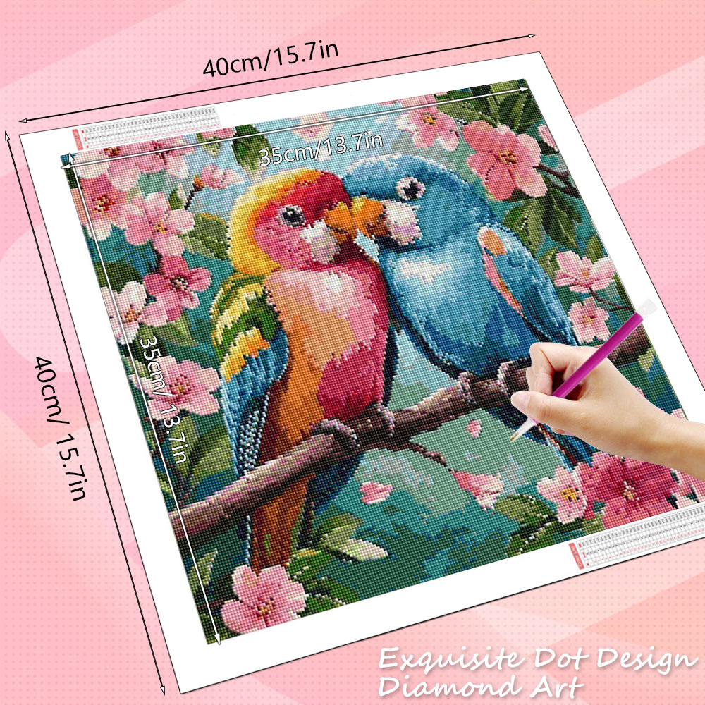 HUACAN Diamond Painting Bird F - огляд і ціна Resin Art For Rose
