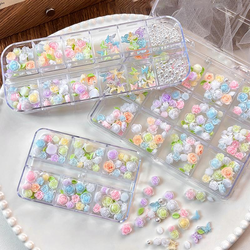 3D Nail Art Decoration Kit 6 1 - огляд і ціна Resin Art Using Flowers