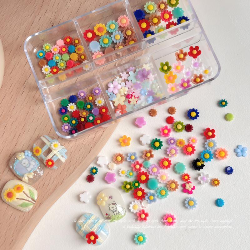 Nail Charms Summer Vibe Sunflo - огляд і ціна Resin Art Using Flowers