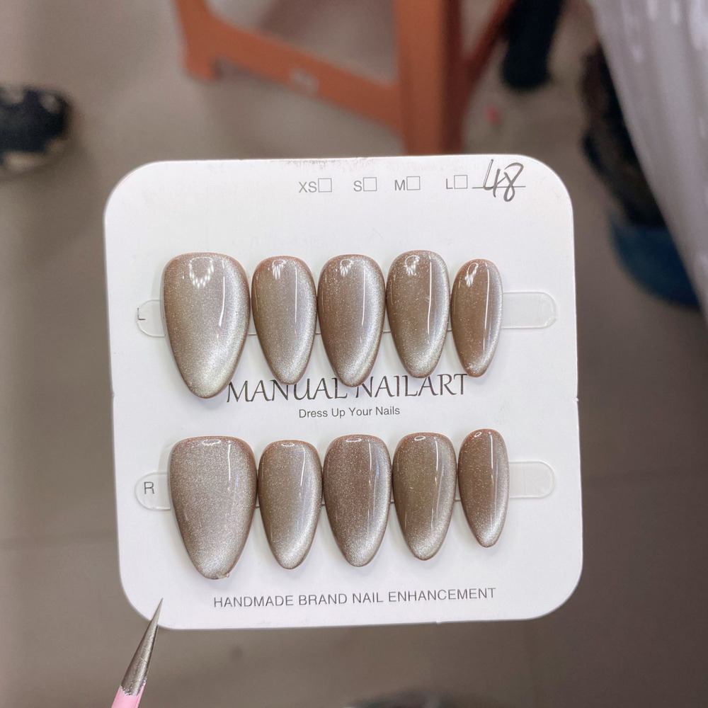 10pc French Almond Shape Cat's - огляд і ціна Resin Art Sticker