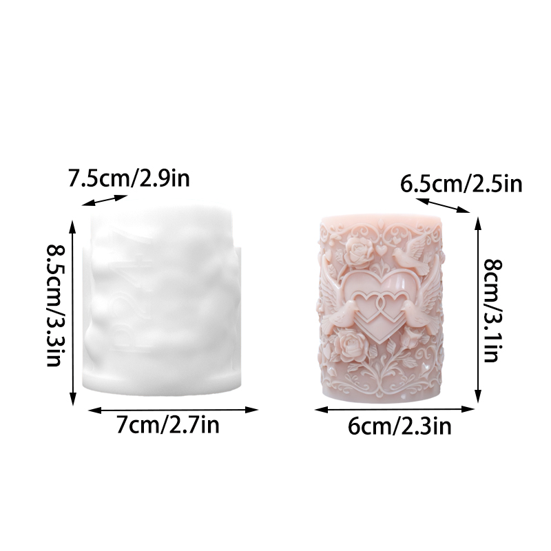Double Heart Connected White D - огляд і ціна Resin Art For Rose