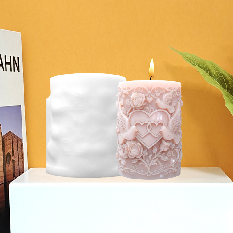 Double Heart Connected White D - огляд і ціна Resin Art For Rose
