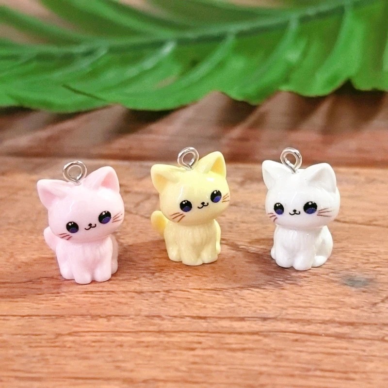 10pcs 3D Kawaii Happy Cat Resi - огляд і ціна Resin Art Accessories