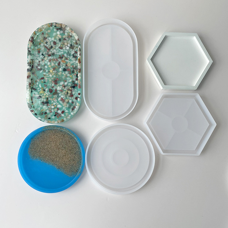 Round Coaster Silicone Mold DI - огляд і ціна Tray Mold Rectangle