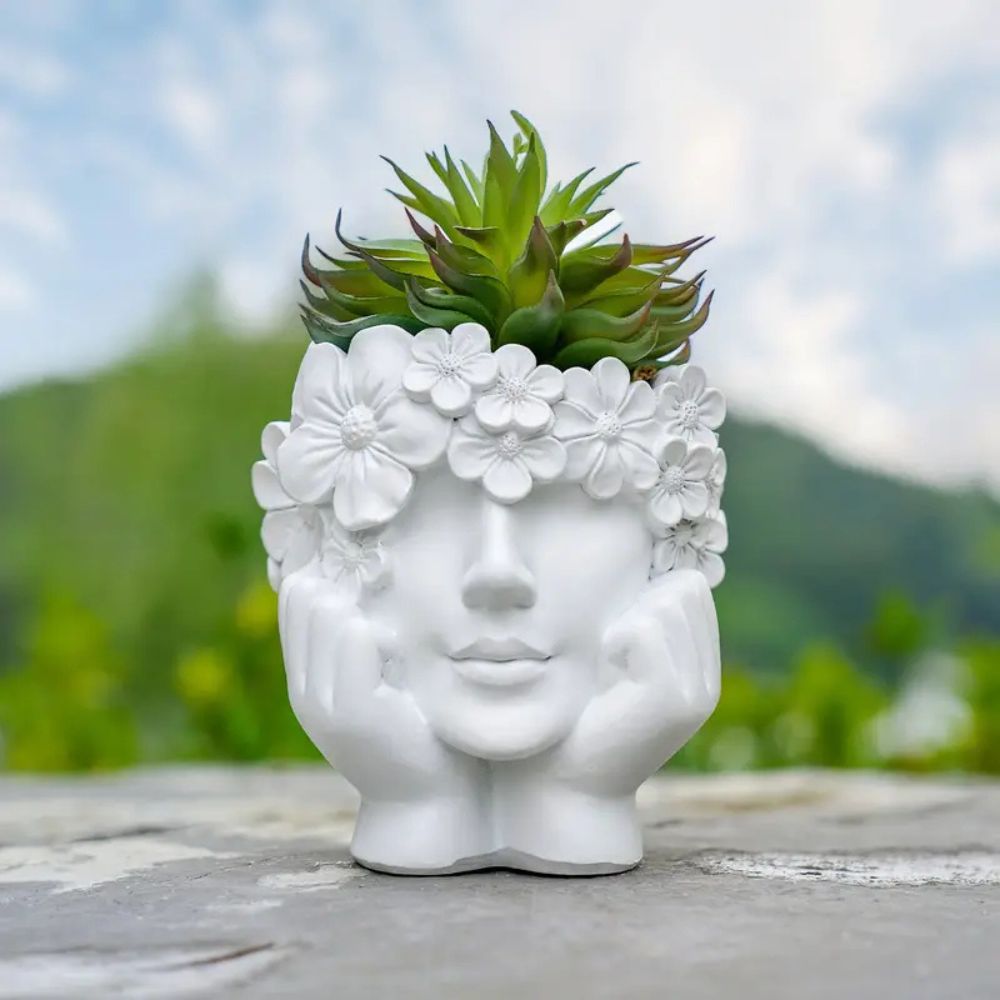 1 Creative Female Face Flower  - огляд і ціна Resin Art Using Flowers