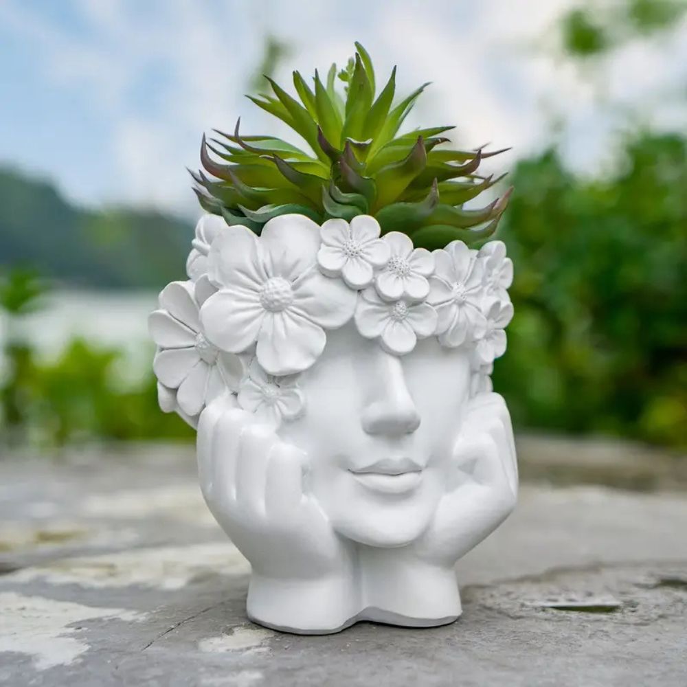 1 Creative Female Face Flower  - огляд і ціна Resin Art Using Flowers