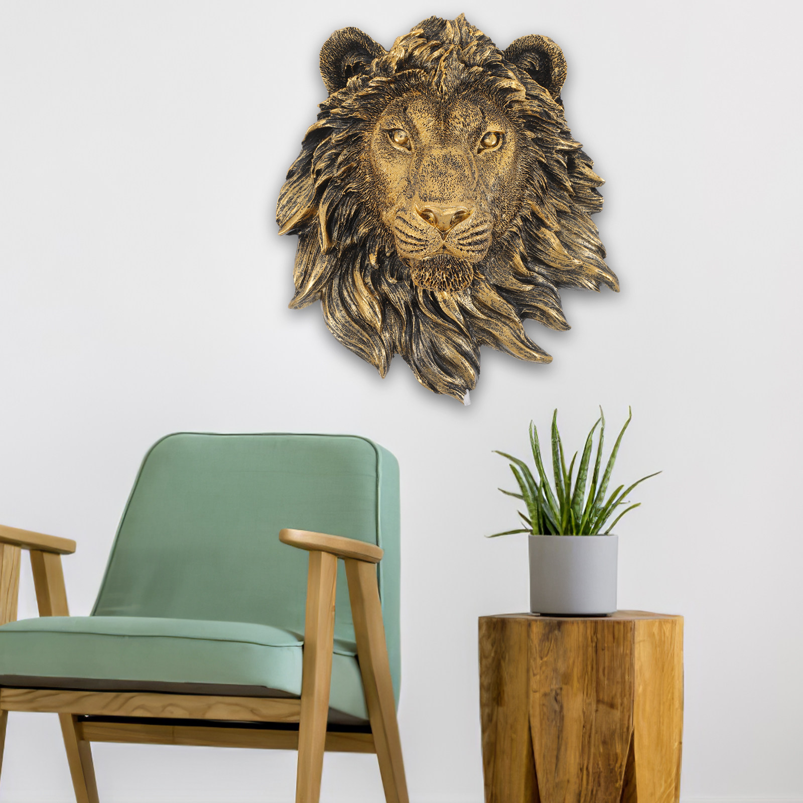 Imitation Lion Wall Decor Resi - огляд і ціна Resin Art Sticker