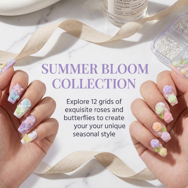 DIY 3D Nail Decoration Kit 6 1 - огляд і ціна Resin Art Using Flowers