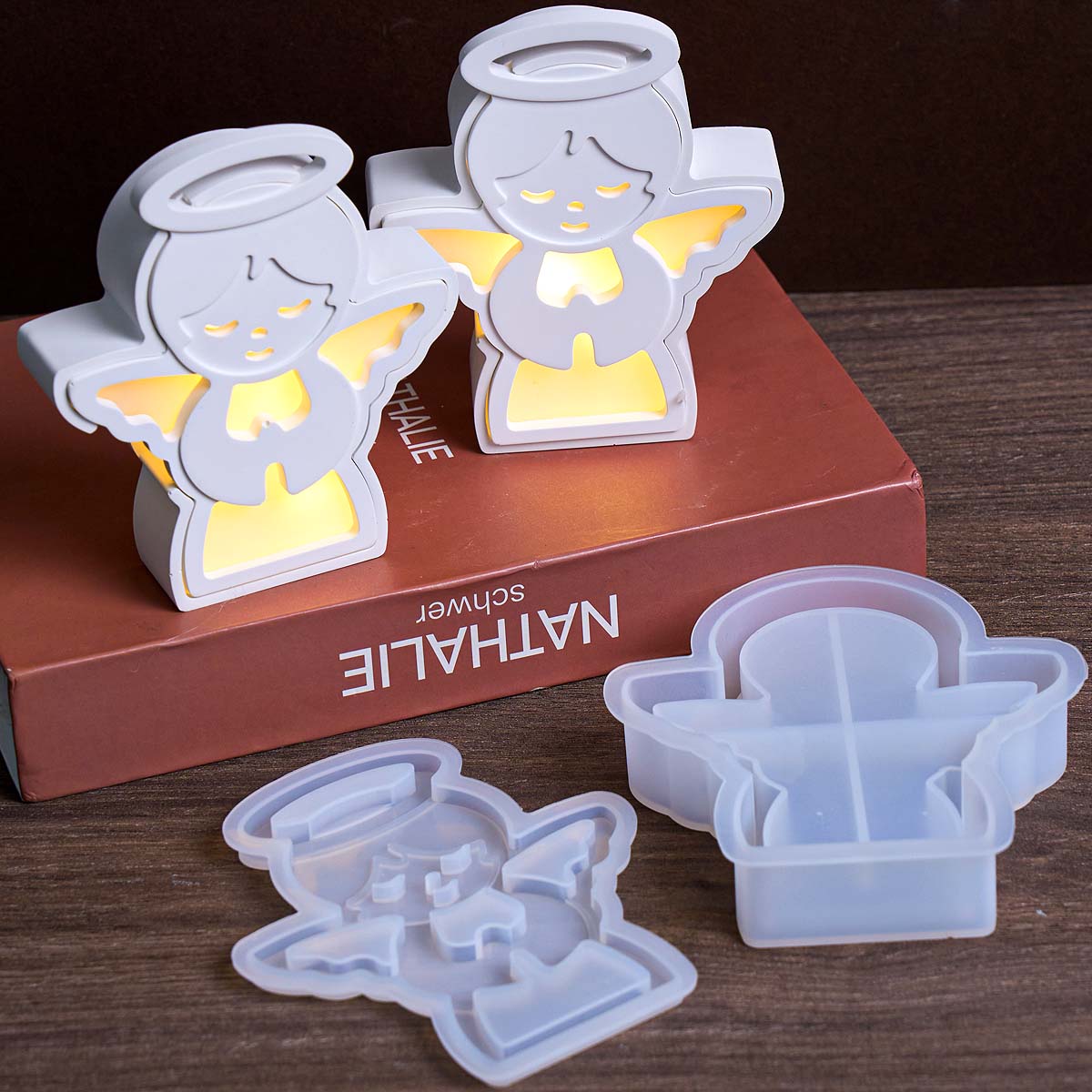 Christmas Angel Lamp Silhouett - огляд і ціна Resin Art Lamp