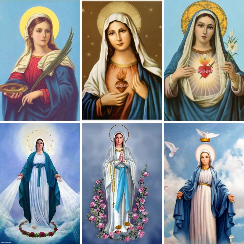 Diamond Painting Mary in Praye - огляд і ціна Resin Art Mary