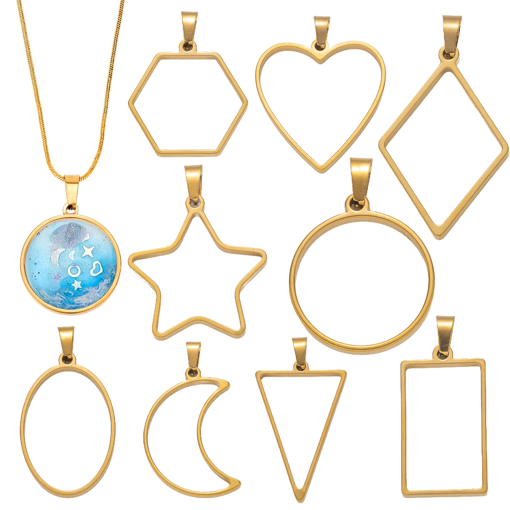5pcs Stainless Steel Open Back - огляд і ціна Resin Art Handmade