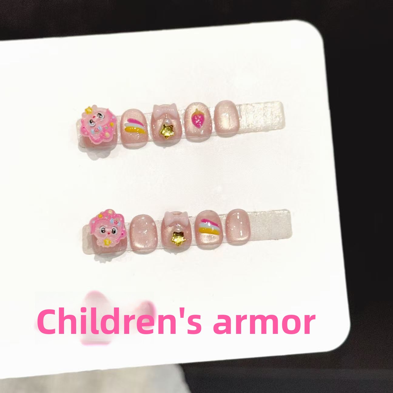 10PCS Handmade Nail Art Pink D - огляд і ціна Resin Art Sticker