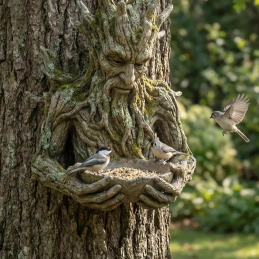 Resin Tree Face Bird Feeder Mo - огляд і ціна Resin Art On Wood