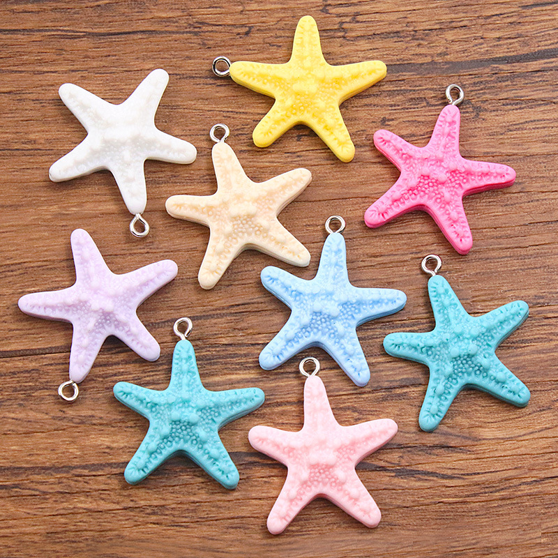 10Pcs Dopamine Color Starfish  - огляд і ціна Resin Art Accessories