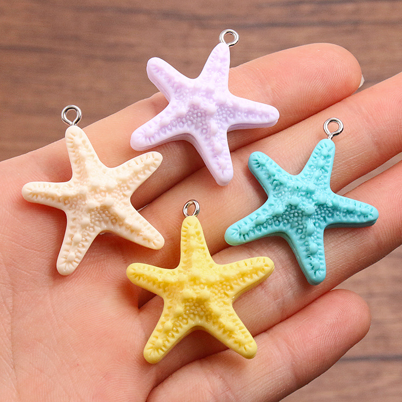 10Pcs Dopamine Color Starfish  - огляд і ціна Resin Art Accessories