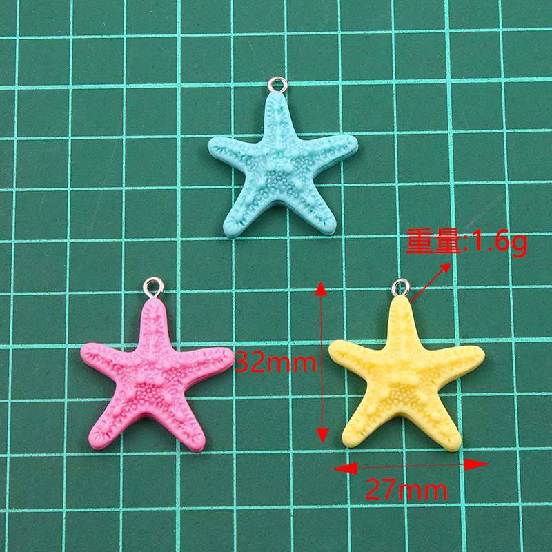 10Pcs Dopamine Color Starfish  - огляд і ціна Resin Art Accessories