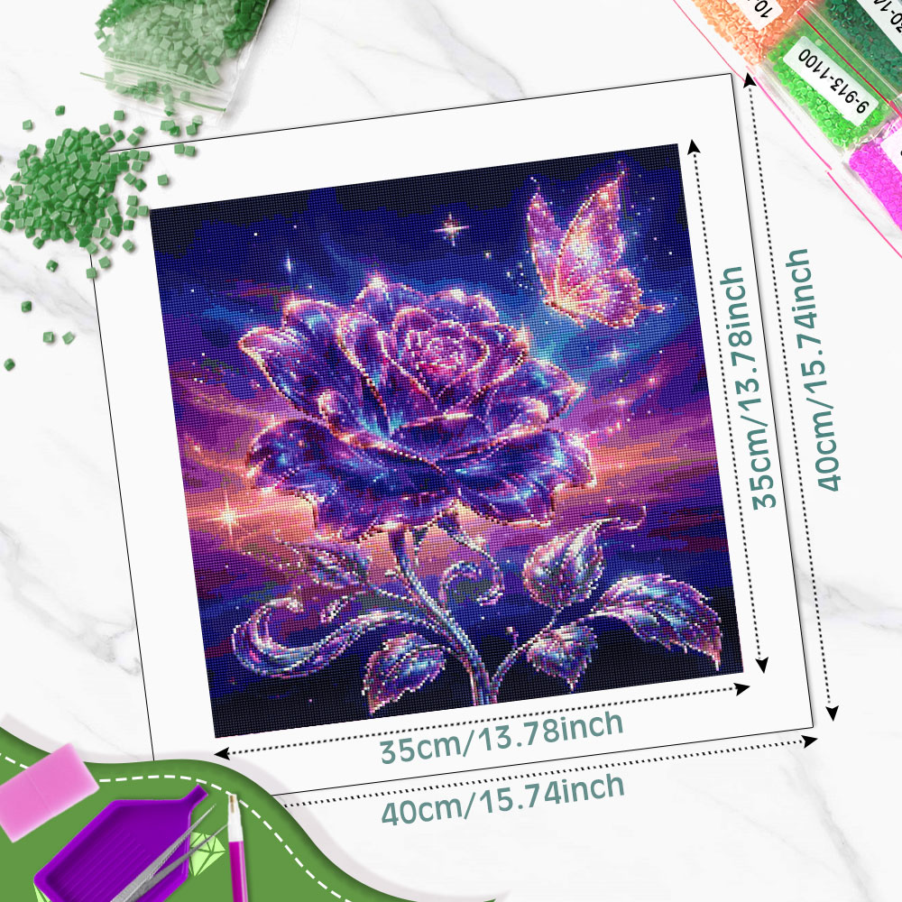 Huacan Full Square Round Diamo - огляд і ціна Resin Art For Rose