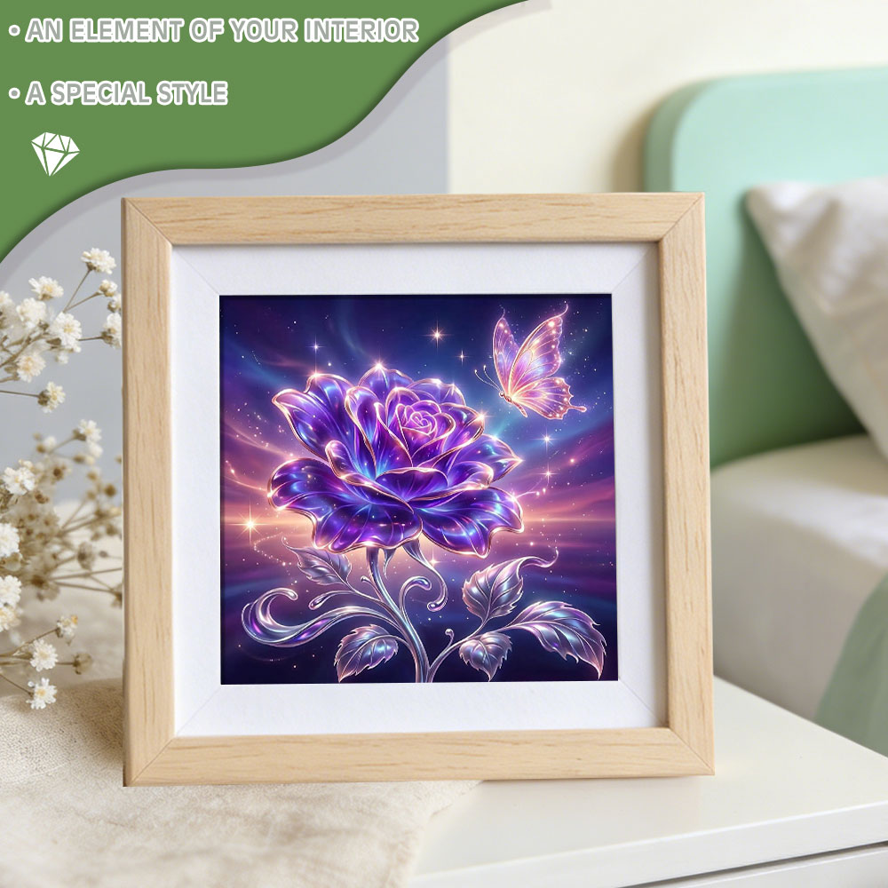 Huacan Full Square Round Diamo - огляд і ціна Resin Art For Rose