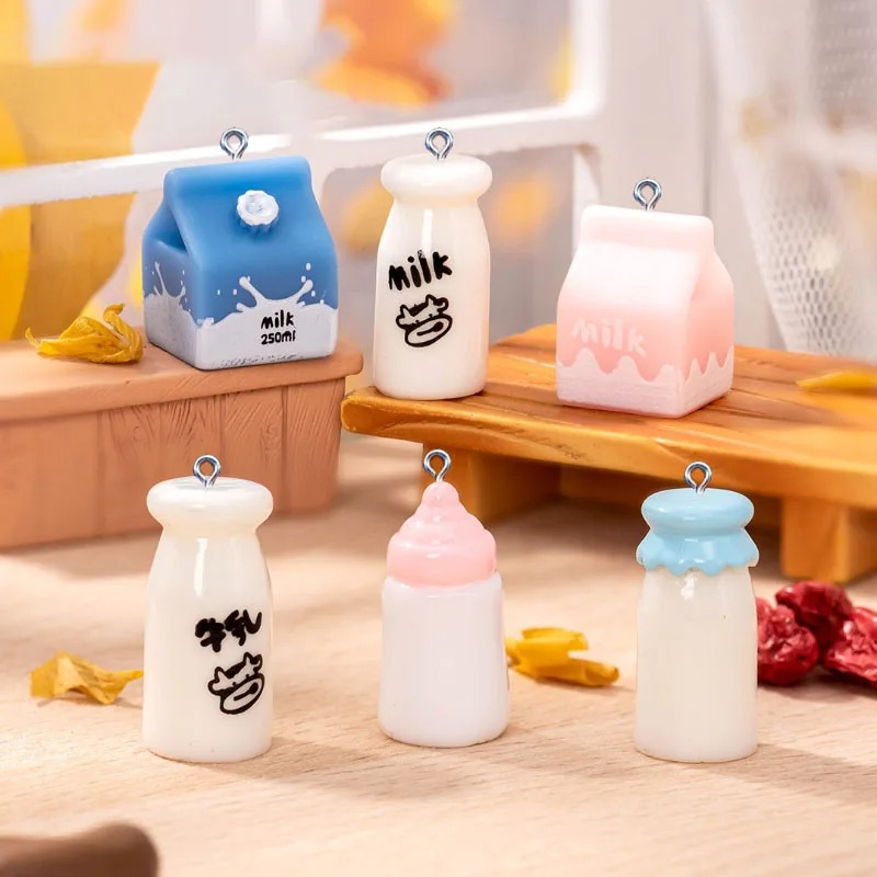 10Pcs Mini Milk Bottle Resin C - огляд і ціна Resin Art Jewelry Kit