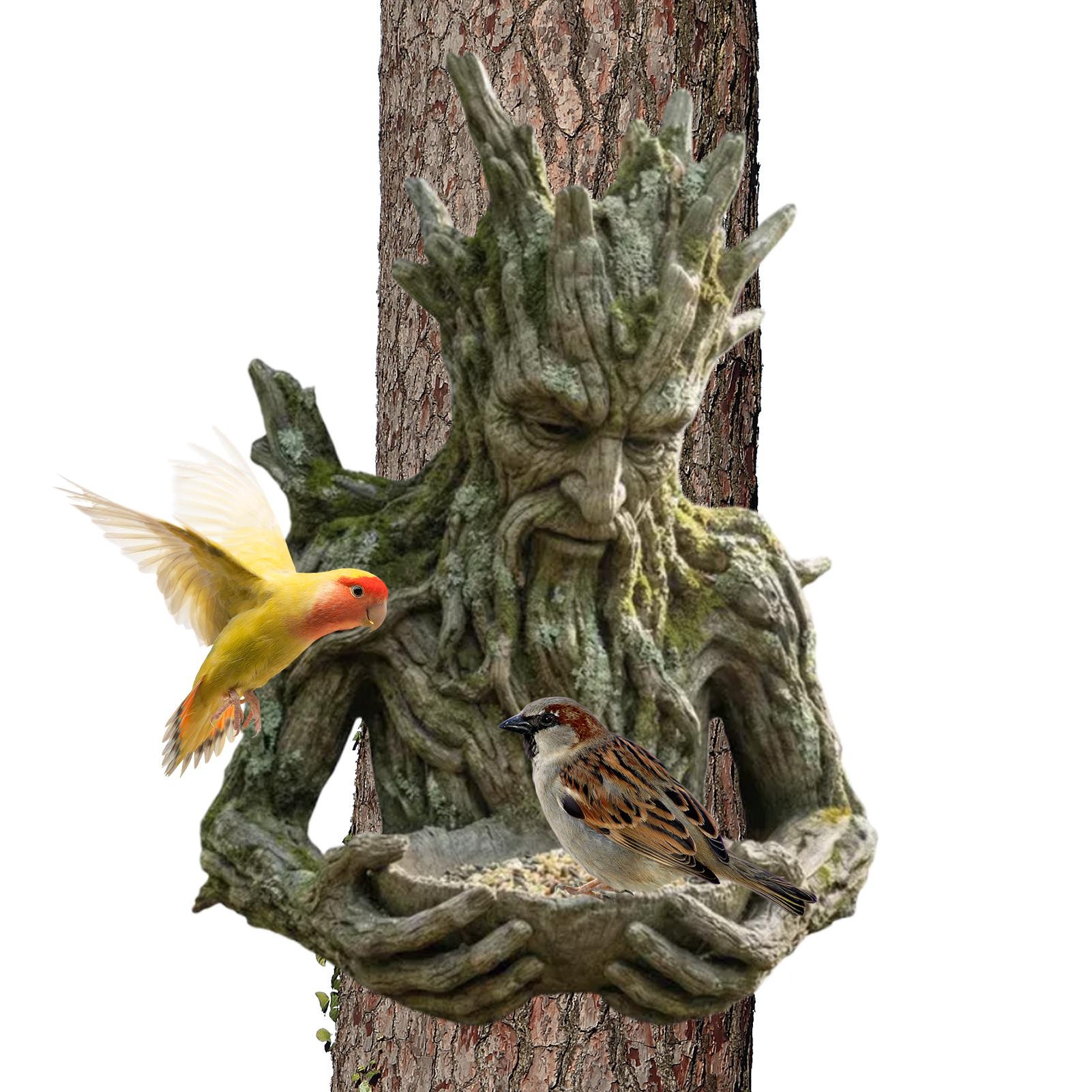 Mounted on Tree Bird Feeder We - огляд і ціна Resin Art On Wood