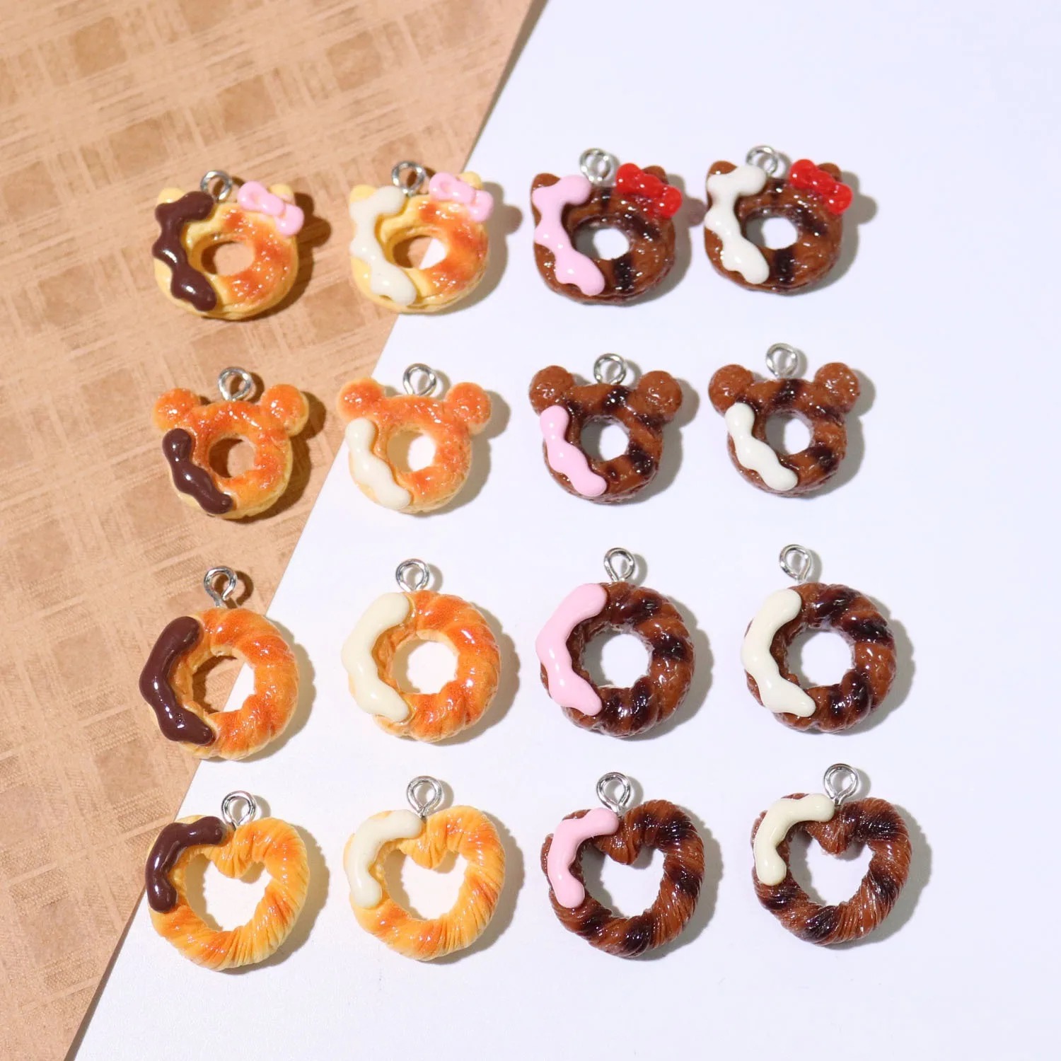 10Pcs Lovely Heart Food Toy Re - огляд і ціна Resin Art Accessories