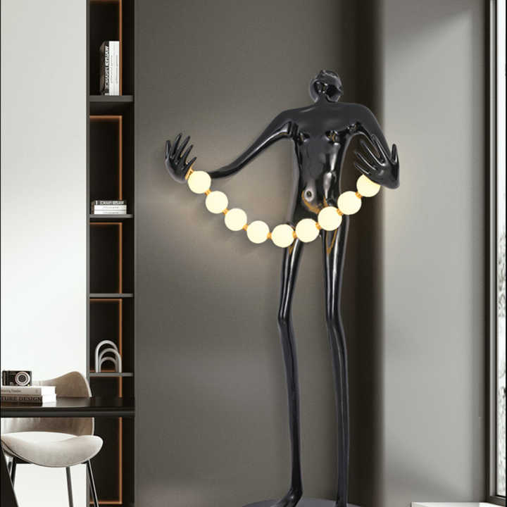 Statue Character Floor Lamp Ar - огляд і ціна Resin Art Gallery