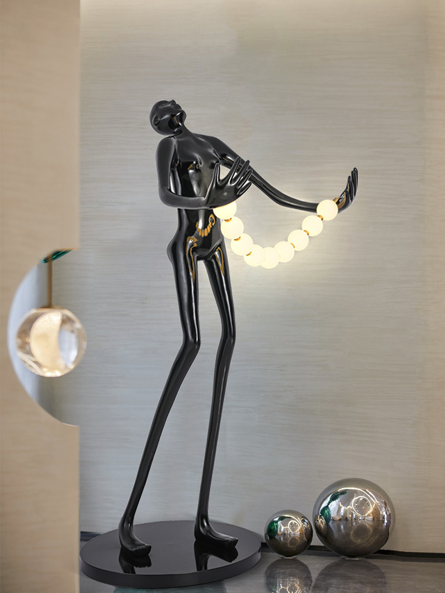 Statue Character Floor Lamp Ar - огляд і ціна Resin Art Gallery