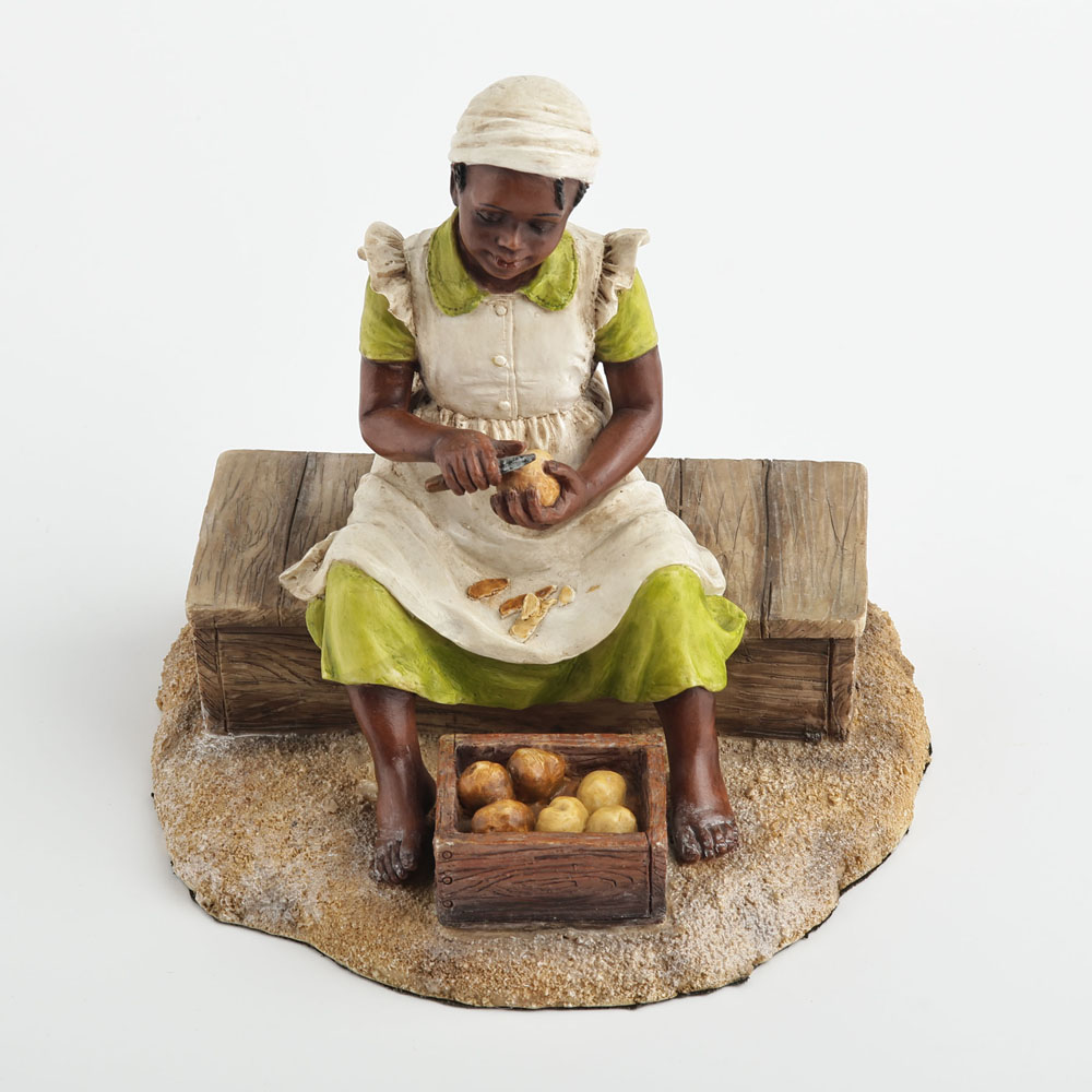 Young Black Girl Sculpture Pee - огляд і ціна Resin Art On Wood