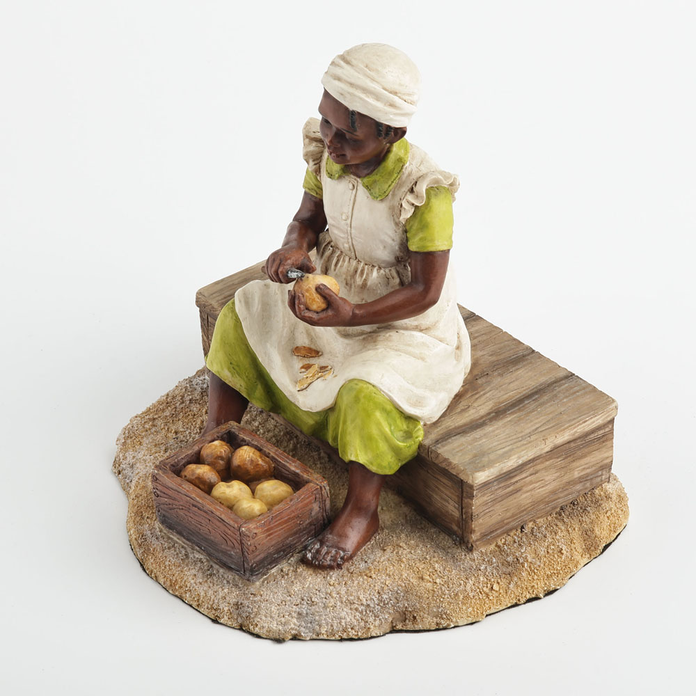 Young Black Girl Sculpture Pee - огляд і ціна Resin Art On Wood