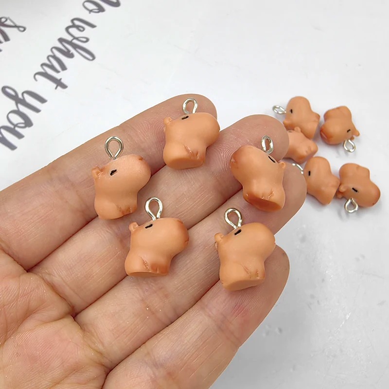 10pcs Cute Small Capybara Char - огляд і ціна Resin Art Jewelry Kit