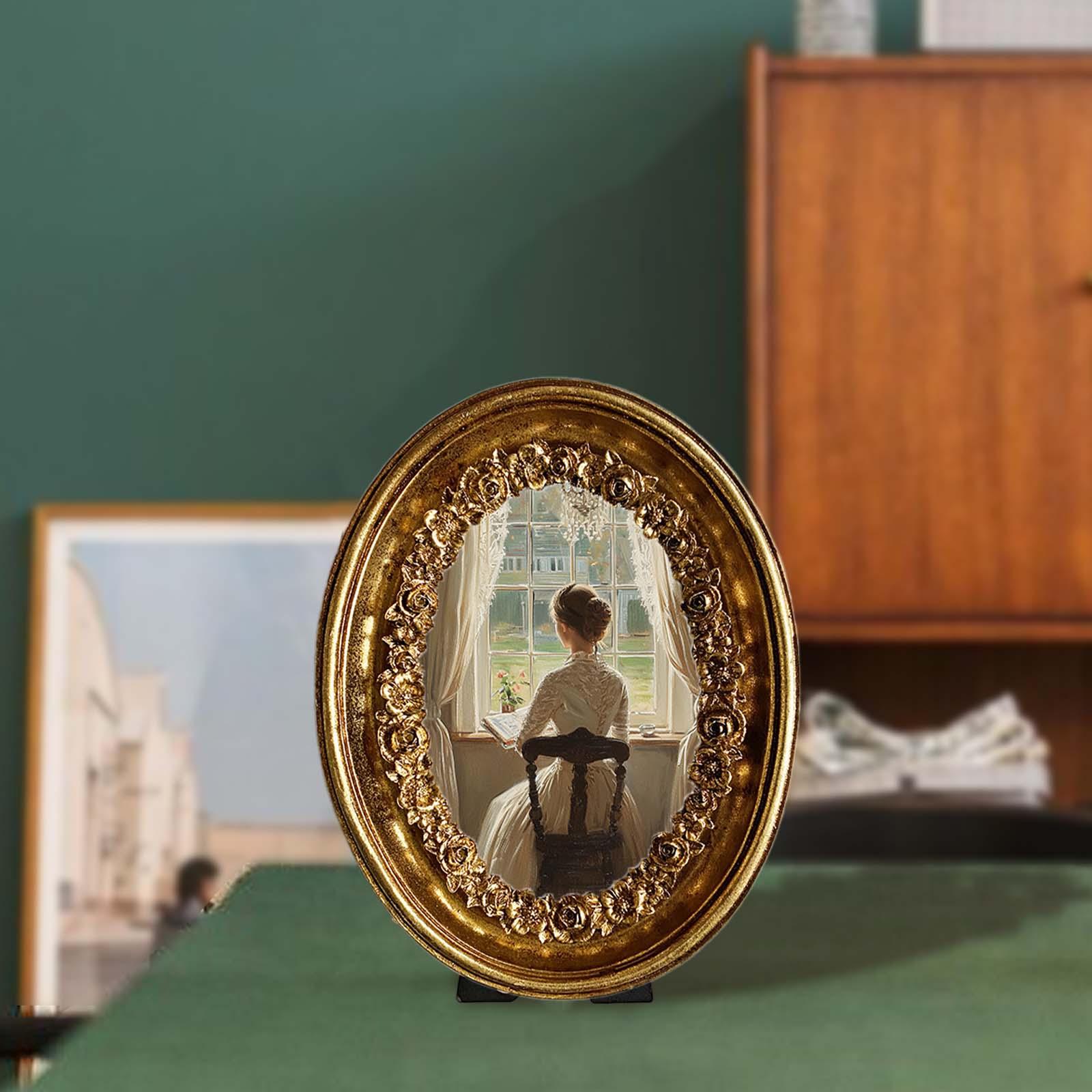 Vintage Oval Photo Frame 5.8x7 - огляд і ціна Resin Art Gallery