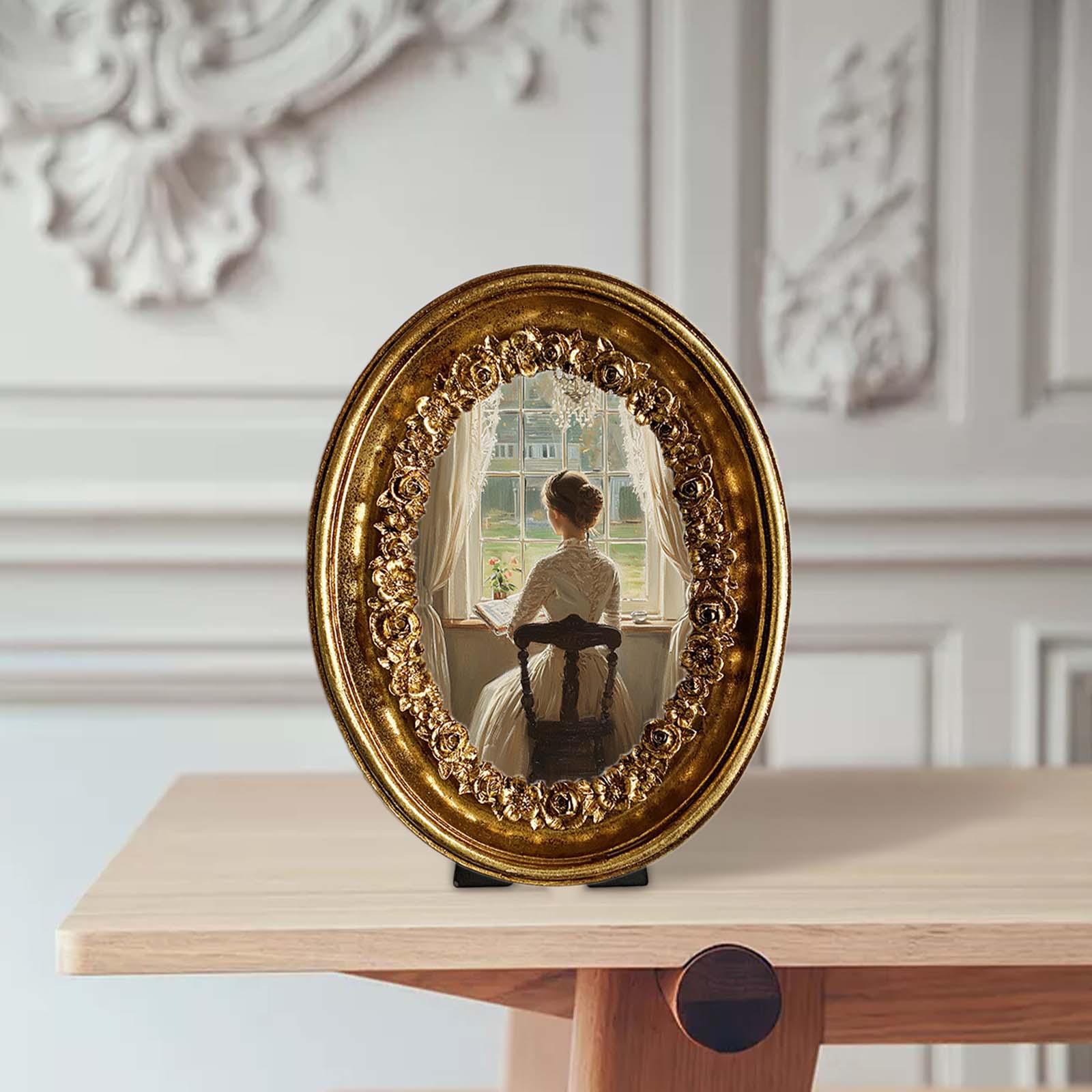 Vintage Oval Photo Frame 5.8x7 - огляд і ціна Resin Art Gallery