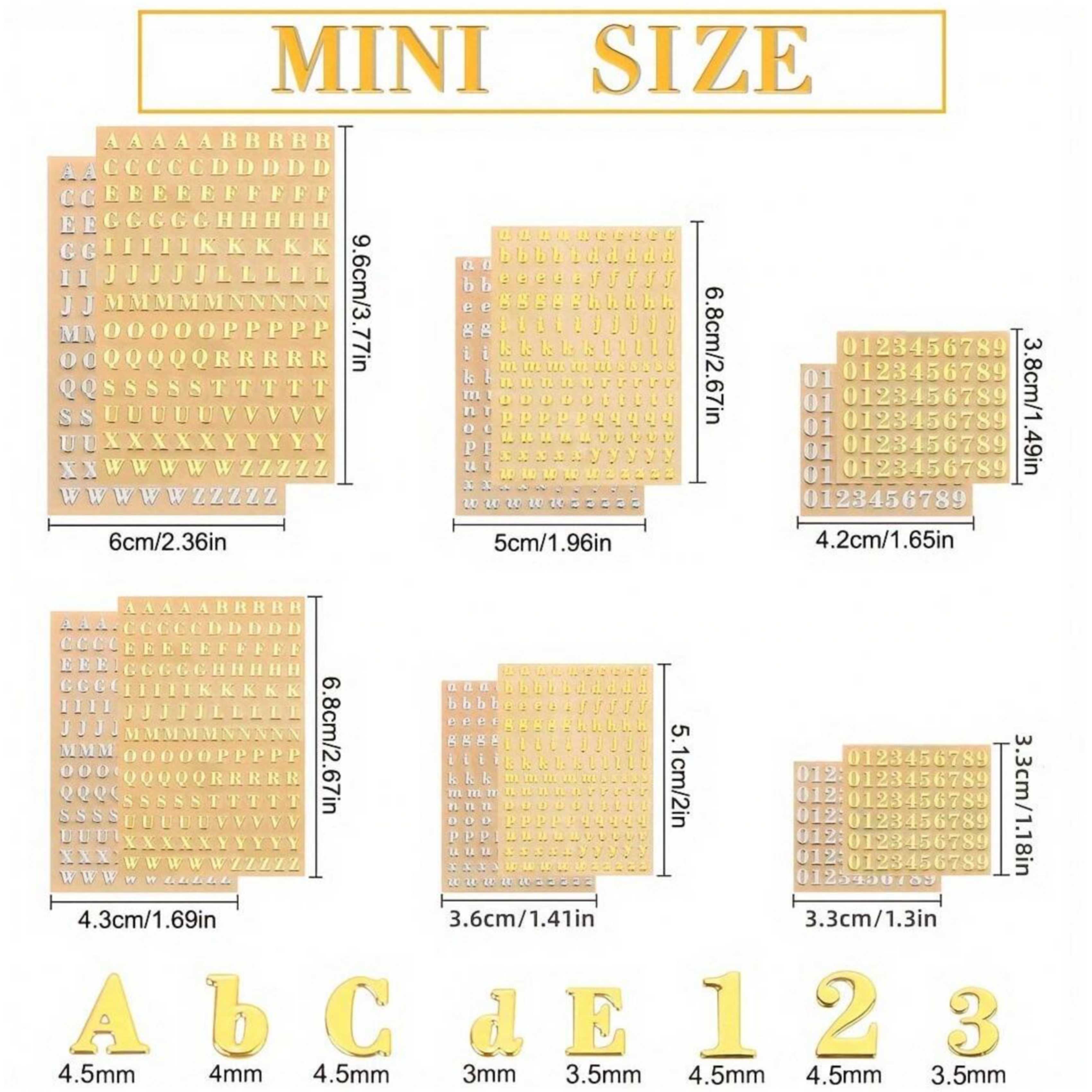 12 Letter Resin Stickers, Mini - огляд і ціна Resin Art Sticker