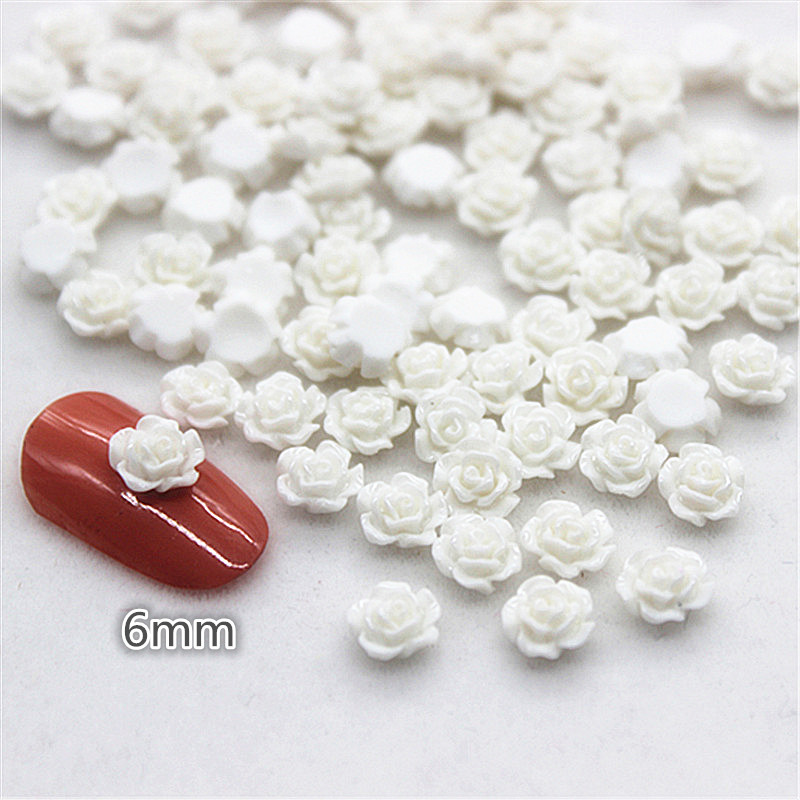 100pcs 6mm Resin Mini Rose Flo - огляд і ціна Resin Art For Rose